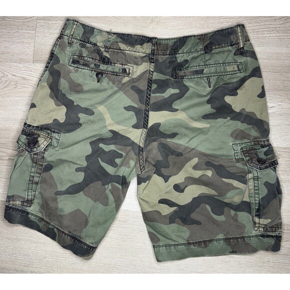 Arizona Jean Co MENS SIZE 36 Green Camo Camouflage Cargo Shorts - Picture 4 of 5